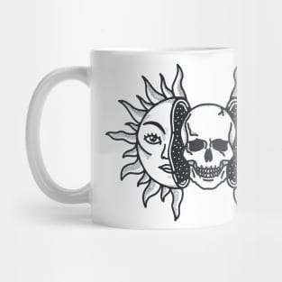 Sunflower skull Mug